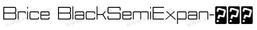 Brice BlackSemiExpan字体转换